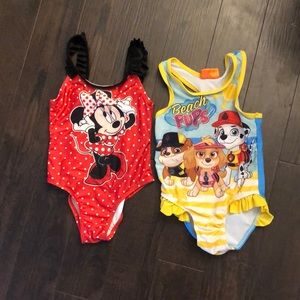 2 Girls 4t bathing suits